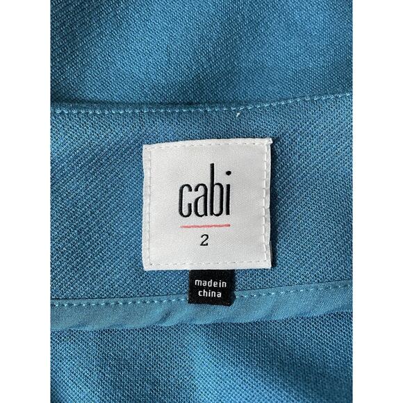 Cabi Style 3220 Turquoise Sigourney Pencil Skirt Size 2 Pockets Career Classic - Picture 7 of 10